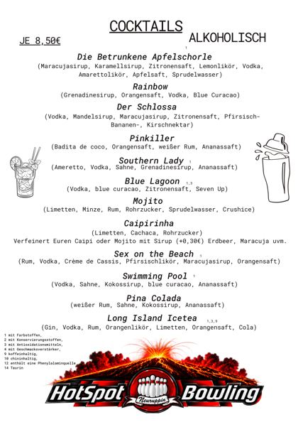 Karte: Cocktails